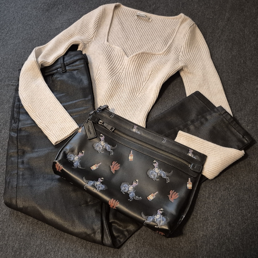 A&F Cream Knit Bodysuit